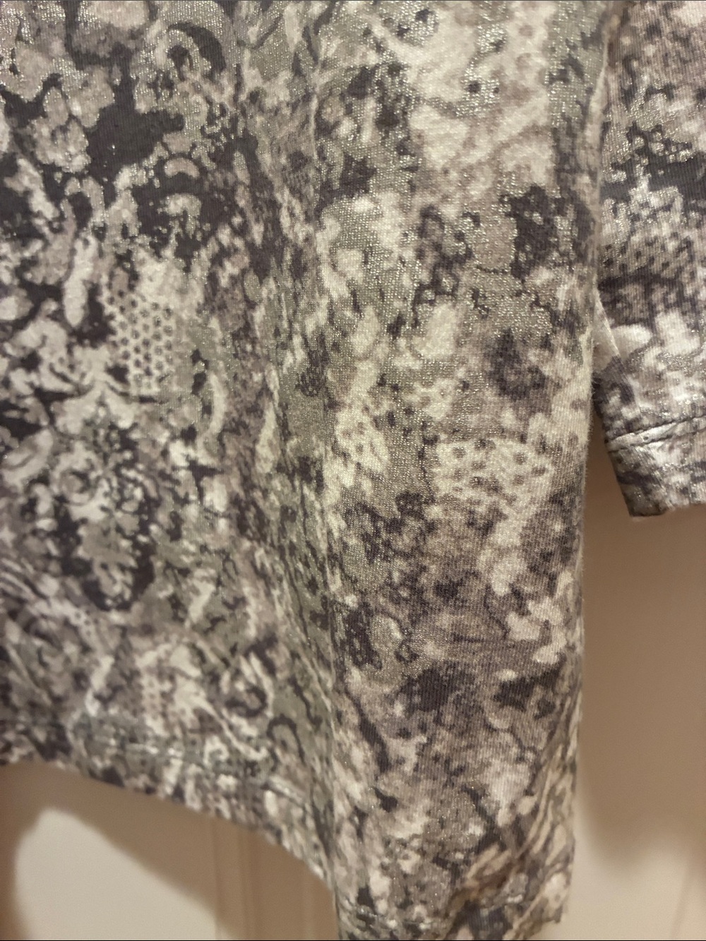 Ruby Rd. Gray Marble-Print Open Cardigan - Picture 7 of 11